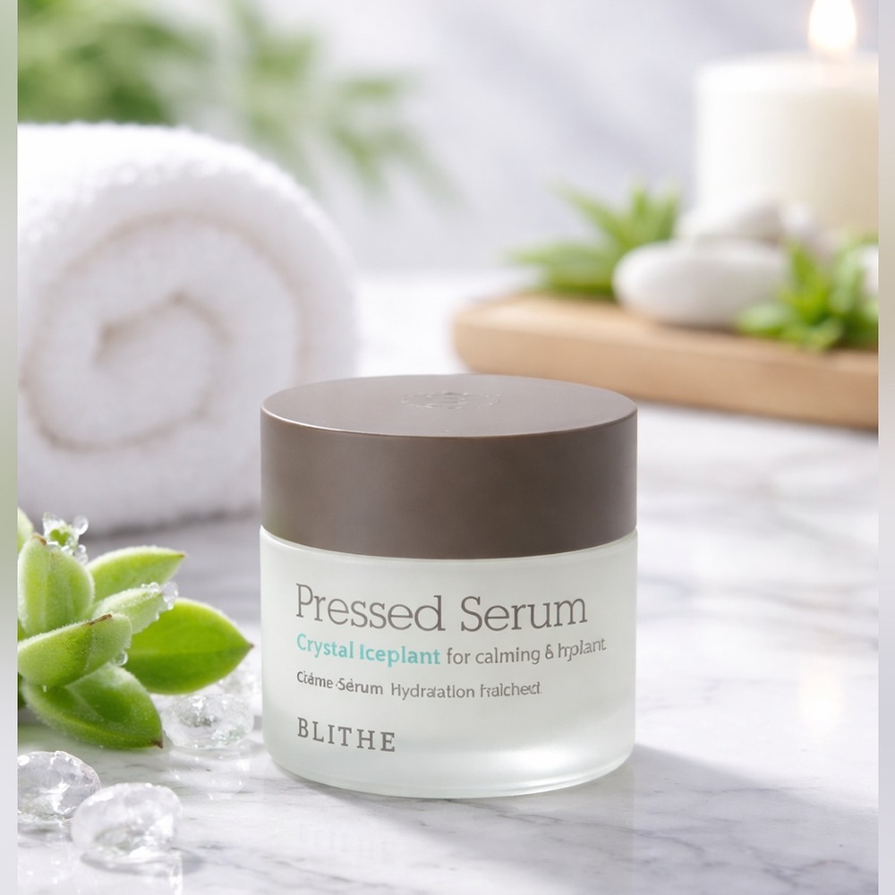 Blithe Pressed Serum Crystal Iceplant 20ml Hydrating Calming Face Moisturizer